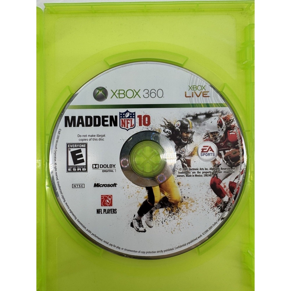 Madden NFL 10 Microsoft‎ Xbox 360 EA Sports CIB